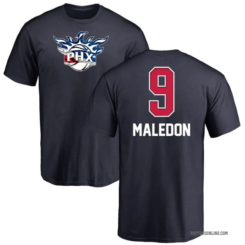 Theo Maledon Men's Navy Phoenix Suns Name and Number Banner Wave T-Shirt